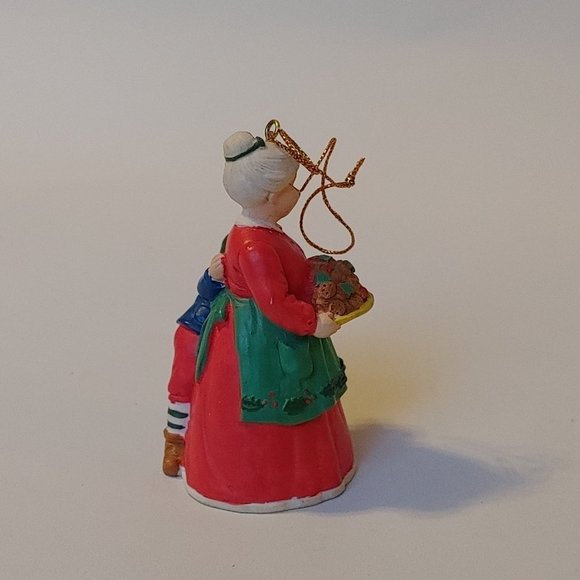 VINTAGE NOMA Santa's Workshop Mrs. Claus Ornament with Box Cold Cast Porcelain - Picture 10 of 14